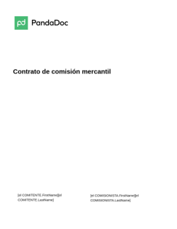 Contrato de comision mercantil