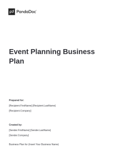 Event Planning Business Plan&nbsp;