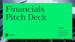 Financials Pitch Deck
