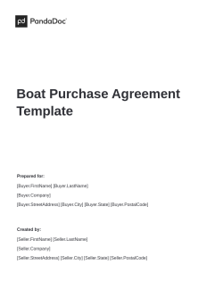 Boat Purchase Agreement Template