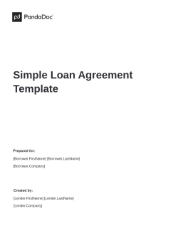Simple Loan Agreement Template
