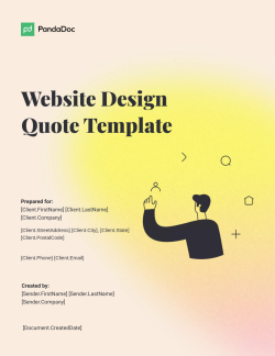 Website Design Quote Template