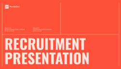 Recruitment Presentation