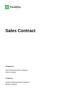 Sales Contract Template