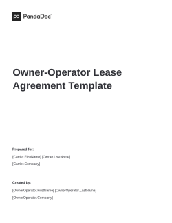 Owner-Operator Lease Agreement Template