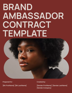 Brand Ambassador Contract Template