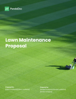 Lawn Care Proposal Template