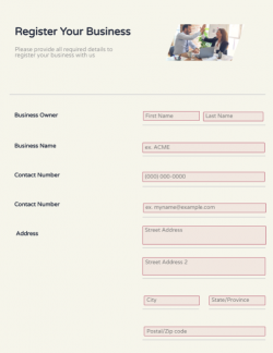 Business Registration Form