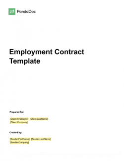 Employment Contract Template