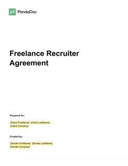 Freelance Recruiter Agreement