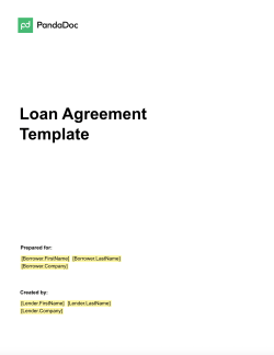 Loan Agreement Template