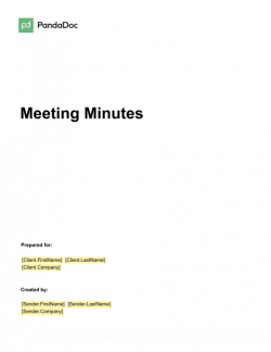 Meeting Minutes