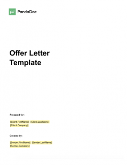 OFFER LETTER TEMPLATE