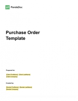 Purchase Order Template