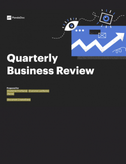 Quarterly Business Review Template