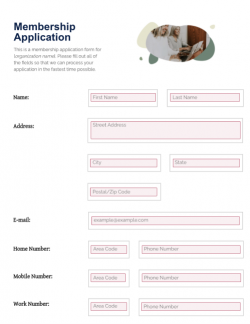 Signup Form (Membership Application)