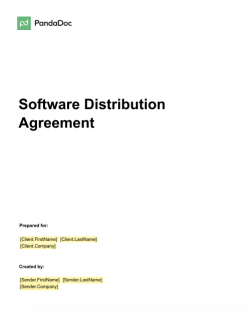 Software Distribution Agreement