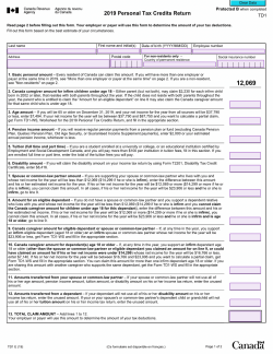 TD1 Form 2019