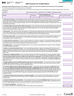 TD1 Form 2022