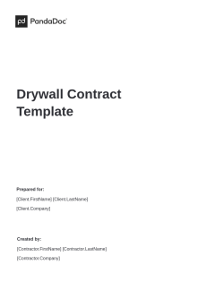 Drywall Contract Template