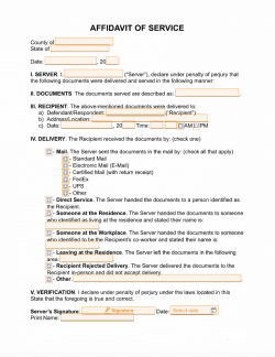 Affidavit of Service