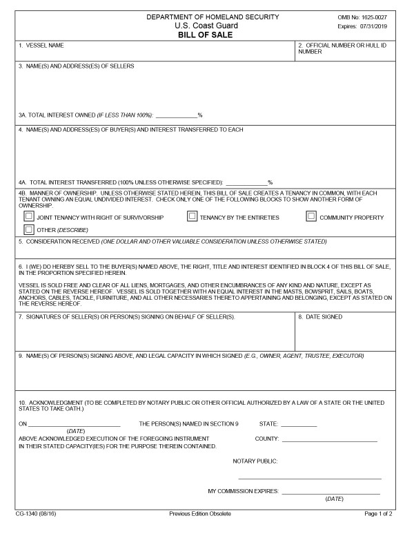 Ohio boat bill of sale Ohio PandaDoc