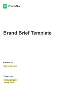 Brand Brief Template