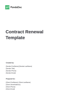 Contract Renewal Template