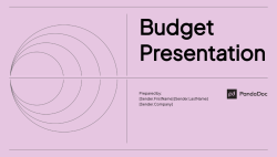 Budget Presentation