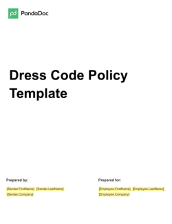 Dress Code Policy Template