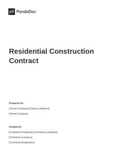 Residential Construction Contract