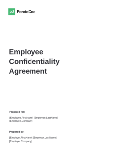 Employee Confidentiality Agreement