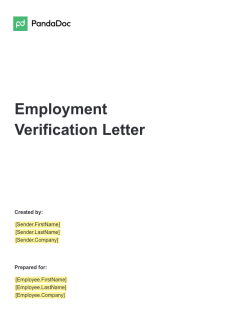 Employment Verification Letter