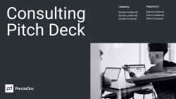 Consulting Pitch Deck