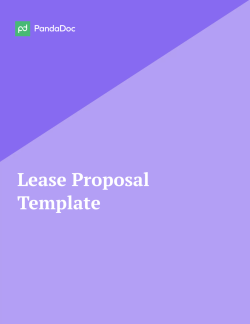 Lease Proposal Template