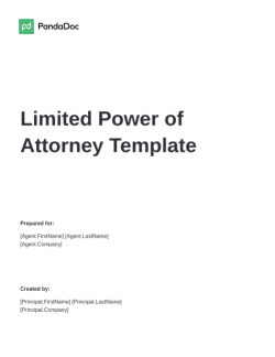 Limited Power of Attorney Template