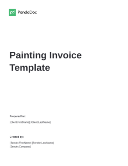 Painting Invoice Template