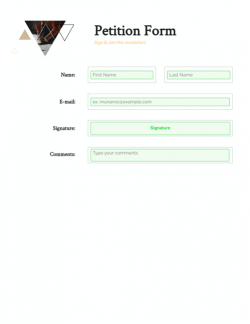 petition form