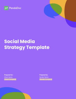social media strategy template