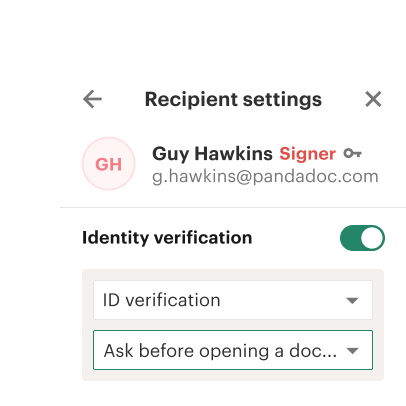 Verification Recipient