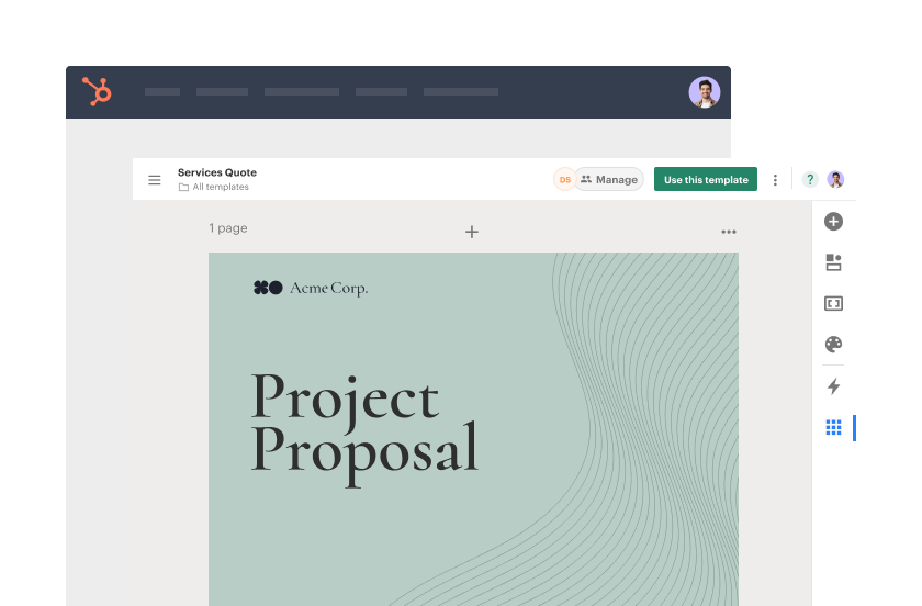 Create a proposal within HubSpot