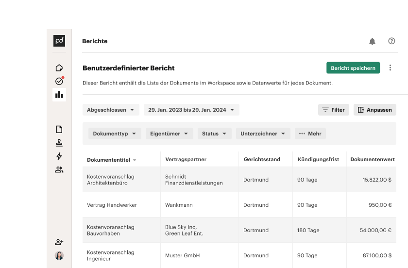 Alle Verträge im Blick – für treffsichere Entscheidungen