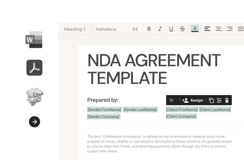 Template conversion
