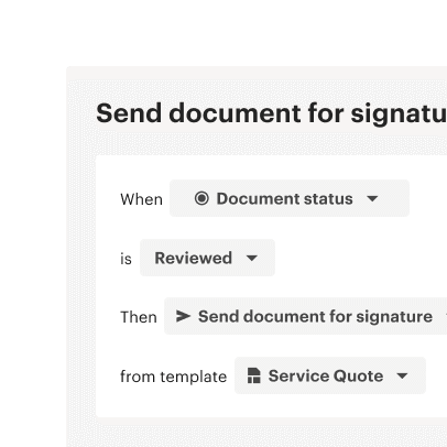 Autosend documents when statuses change