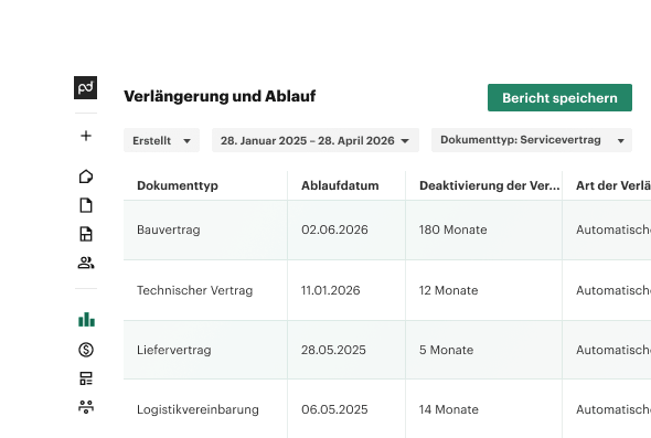 Contract Renewal Expiration Report DE