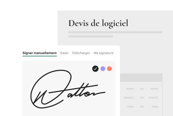 Document Signature Quote FR