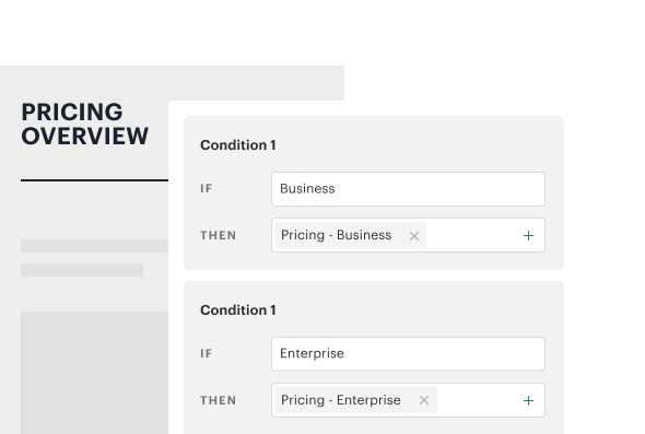 Pricing Overview Conditions