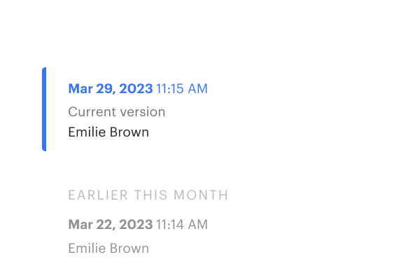 Revisions Keep Track